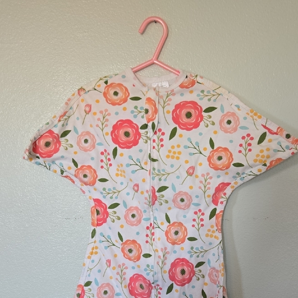 Sleeping Baby | Zipadee-zip Pink Floral Sleep Sack Size Small